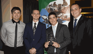 Dugald Harland of CEA Technologies won the Young Achiever Award for his part in developing a three-dimensional radar.